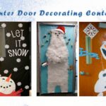 winter door decorating contest