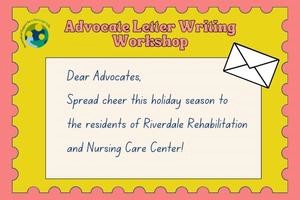 Give Back Event: Advocate Letter Writing Workshop
