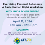 Exercising Personal Autonomy - A Basic Human Right Workshop
